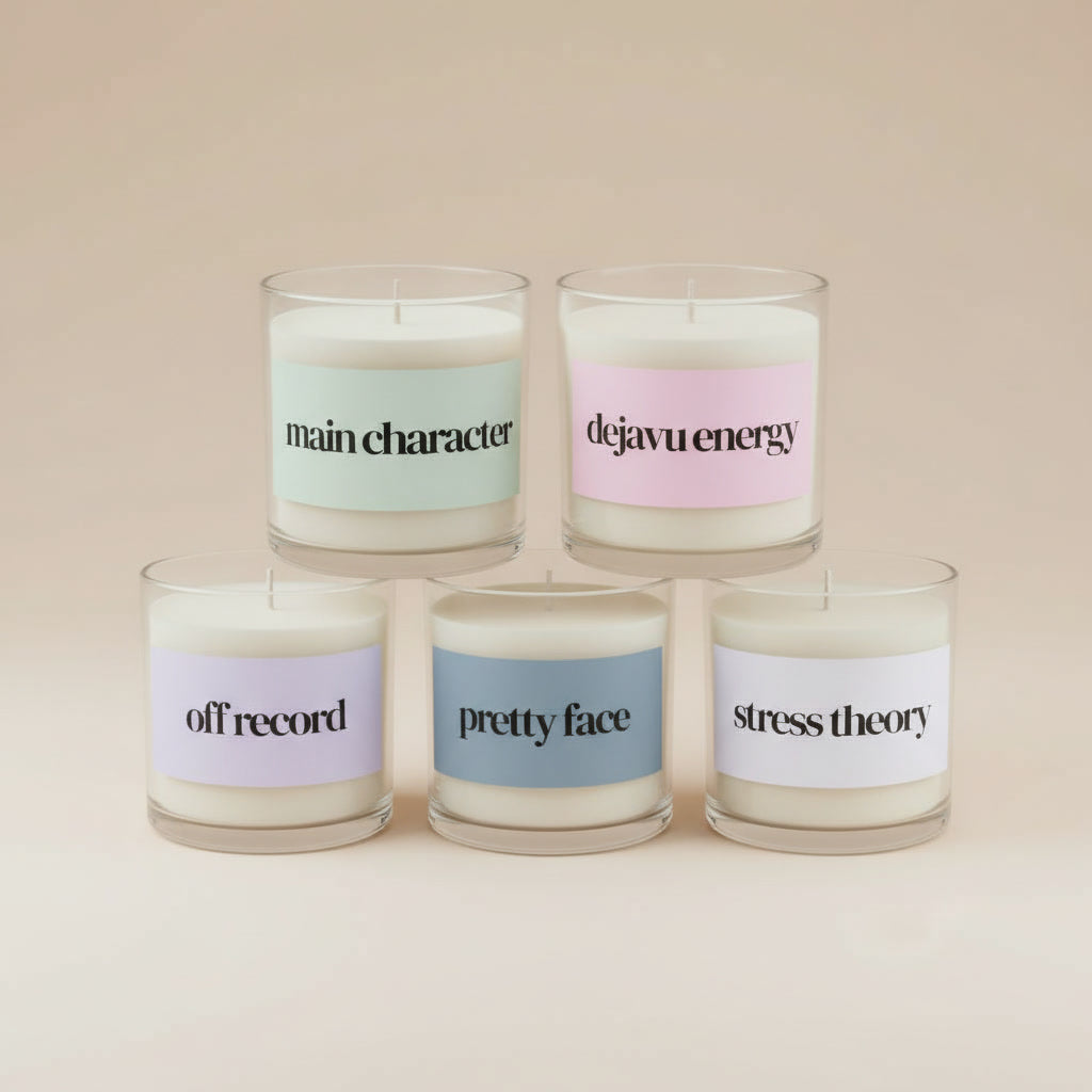 Five hand-poured candles gift set for millennial moms
