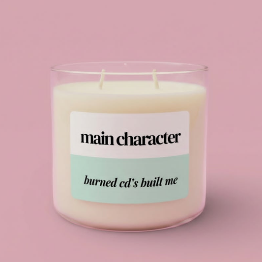 Cozy soy wax candle with warm amber scent
